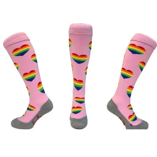 Hingly Rainbow Hearts Socks