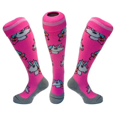 Hingly Unicorn Pastel Pink Socks