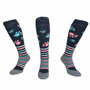 Hingly Paws Stripped Grey Socks