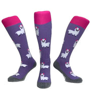 Hingly No Drama Llama Socks Purple