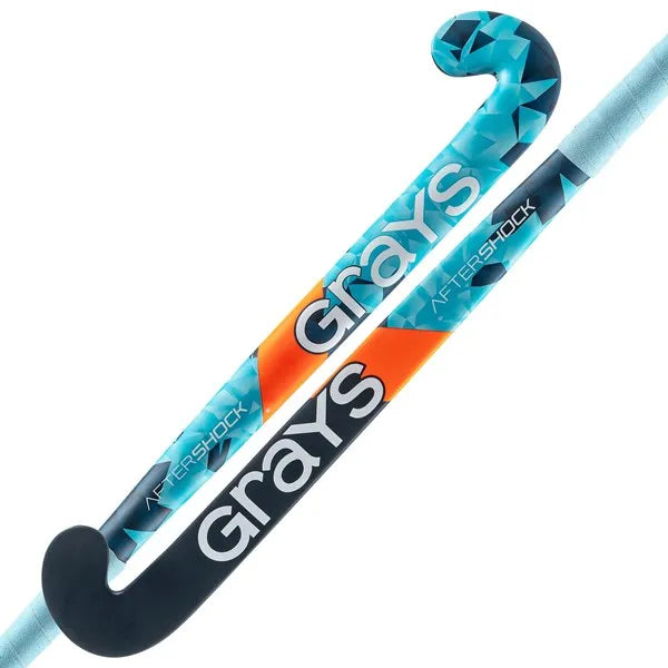 Grays Aftershock Ultrabow Hockey Stick Navy/Sky - Senior