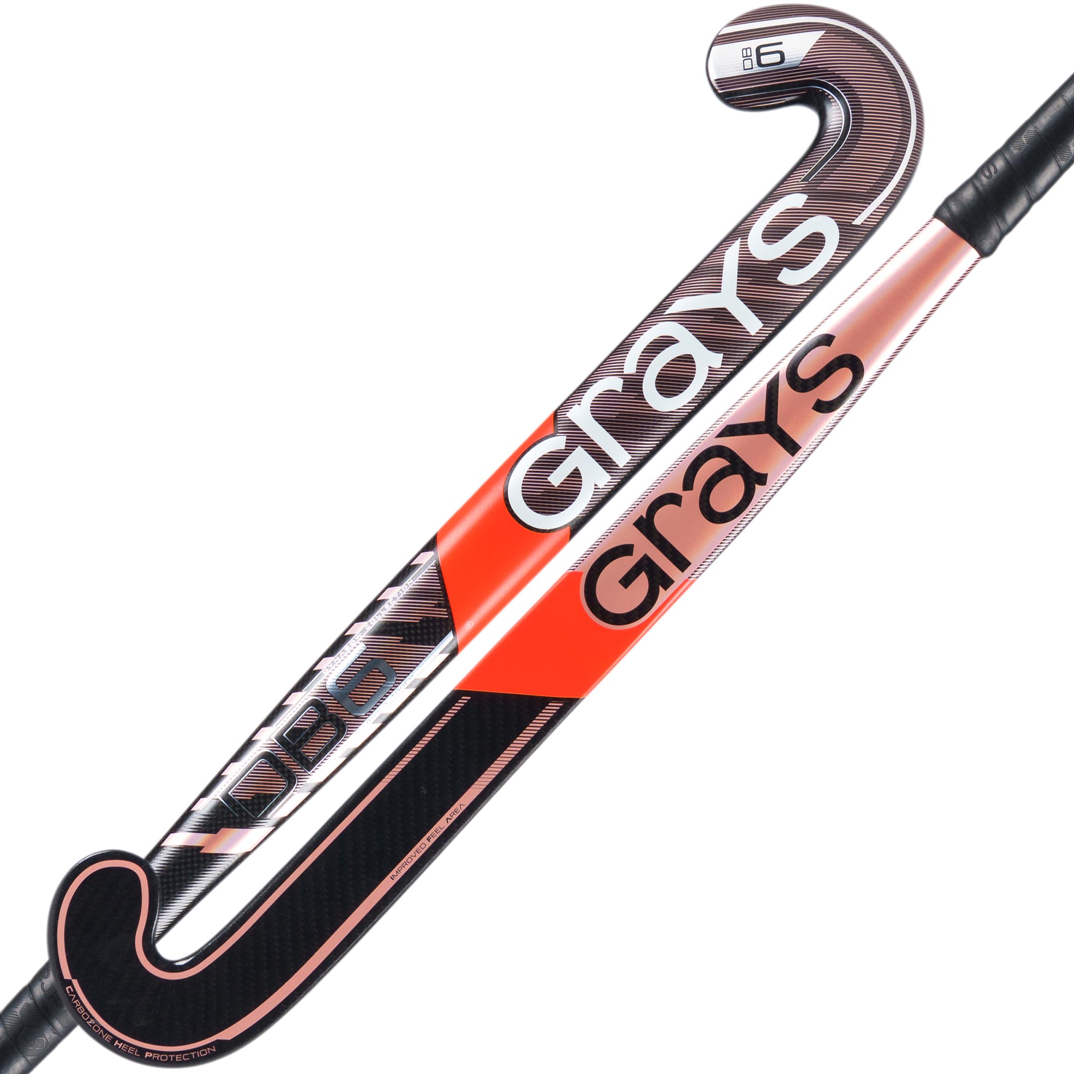 GRAYS DB 6 Composite Hockey Stick Black / Metallic Pink