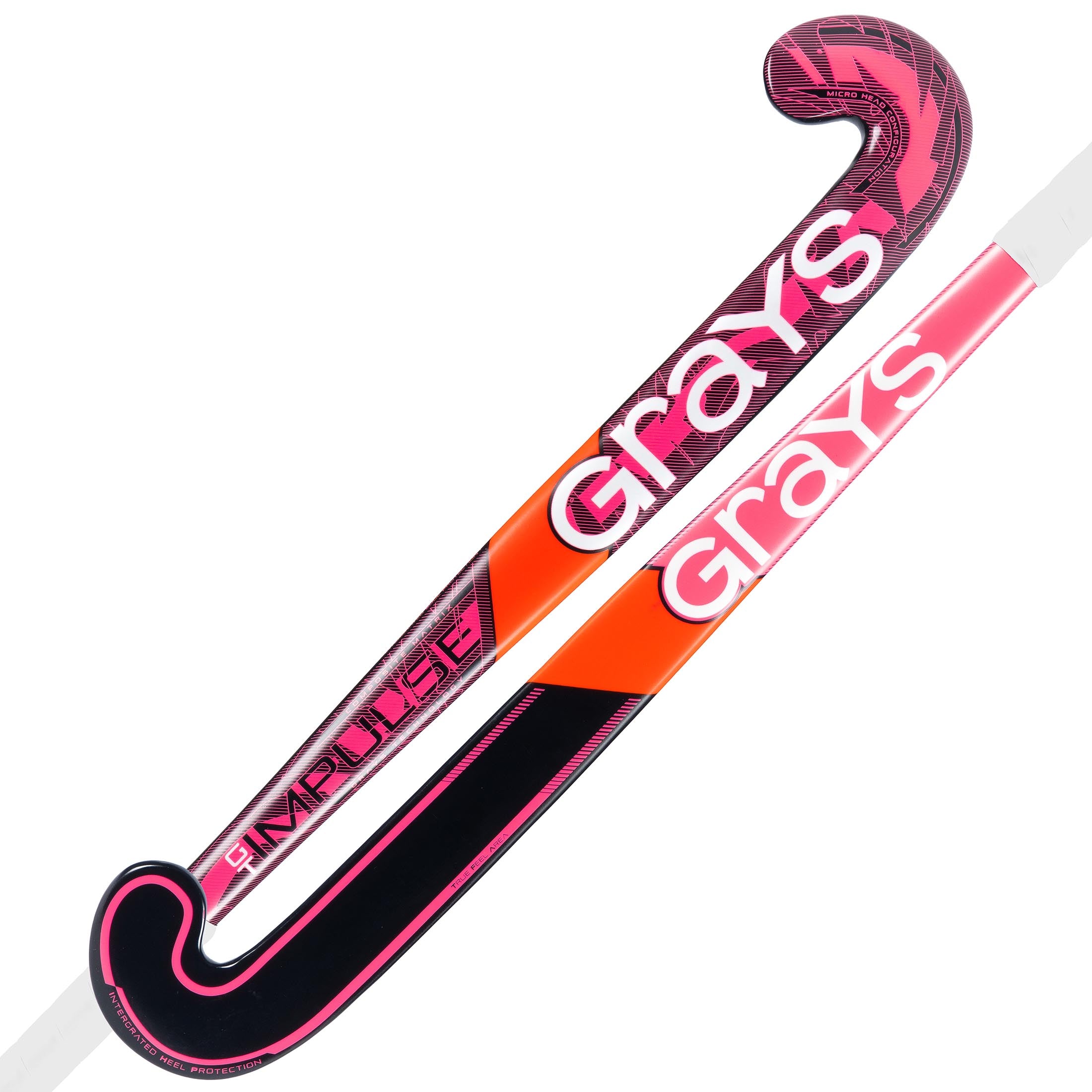 GRAYS Impulse GT Wooden Hockey Stick Hot Red / Black