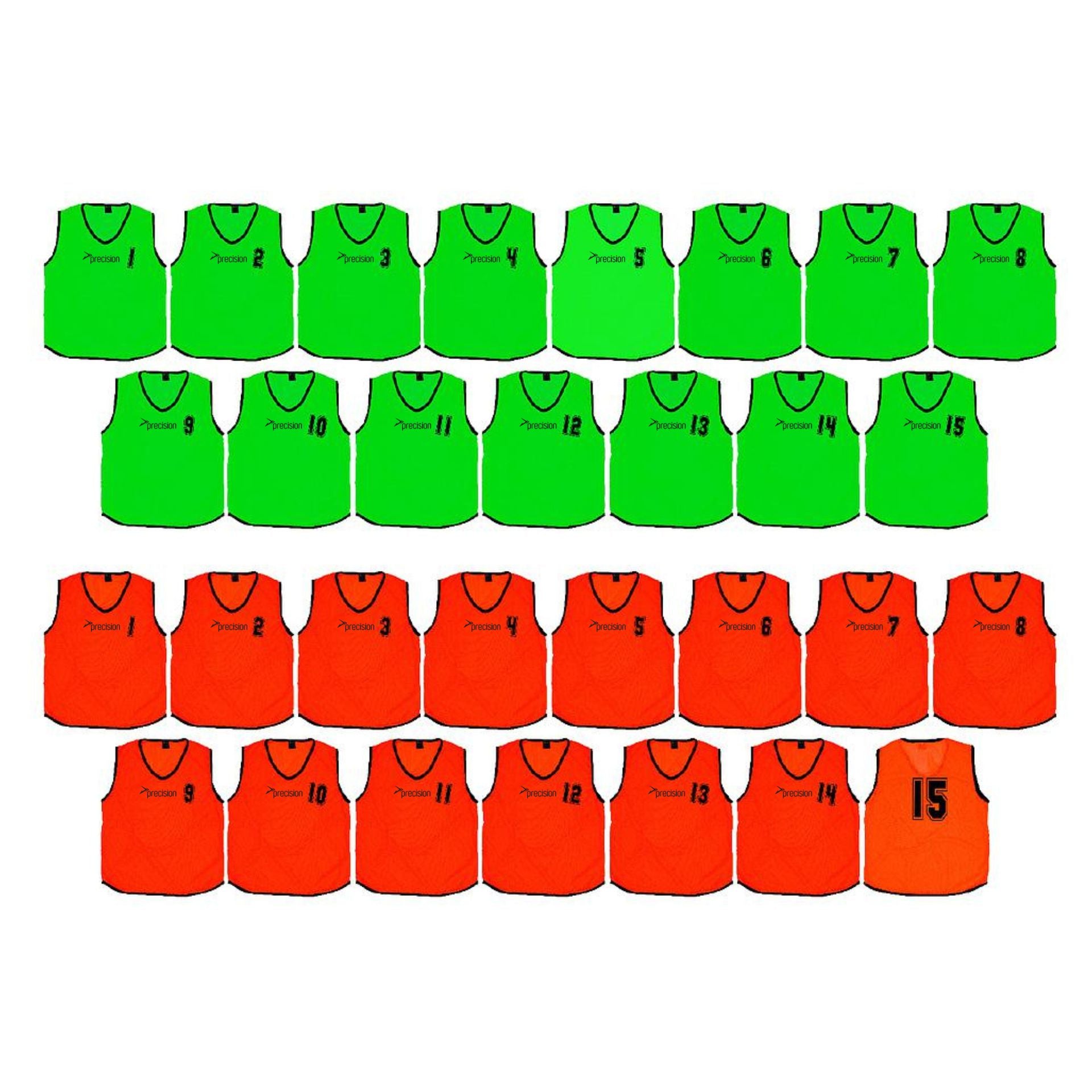 Precision (Pack of 15) Mesh Numbered 1 - 15 Training Bibs
