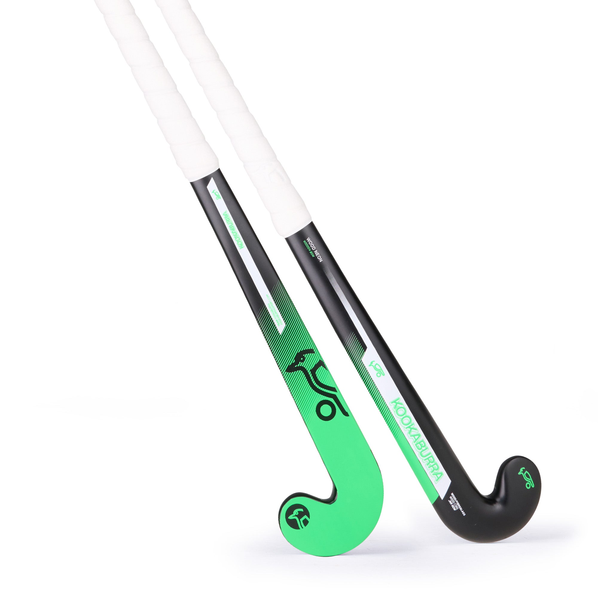 Kookaburra Wood Hockey Stick - Neon Black