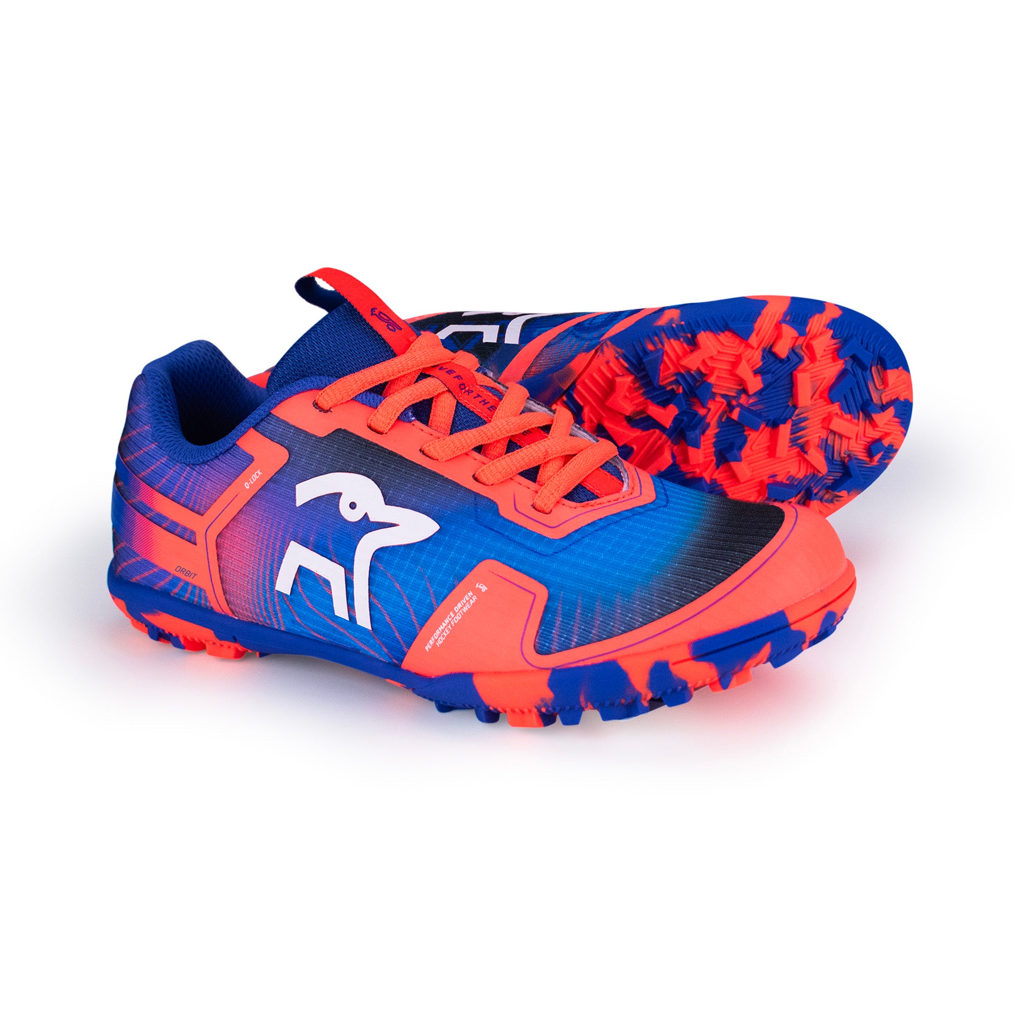 Orbit Junior Hockey Shoe Deep Blue/Coral