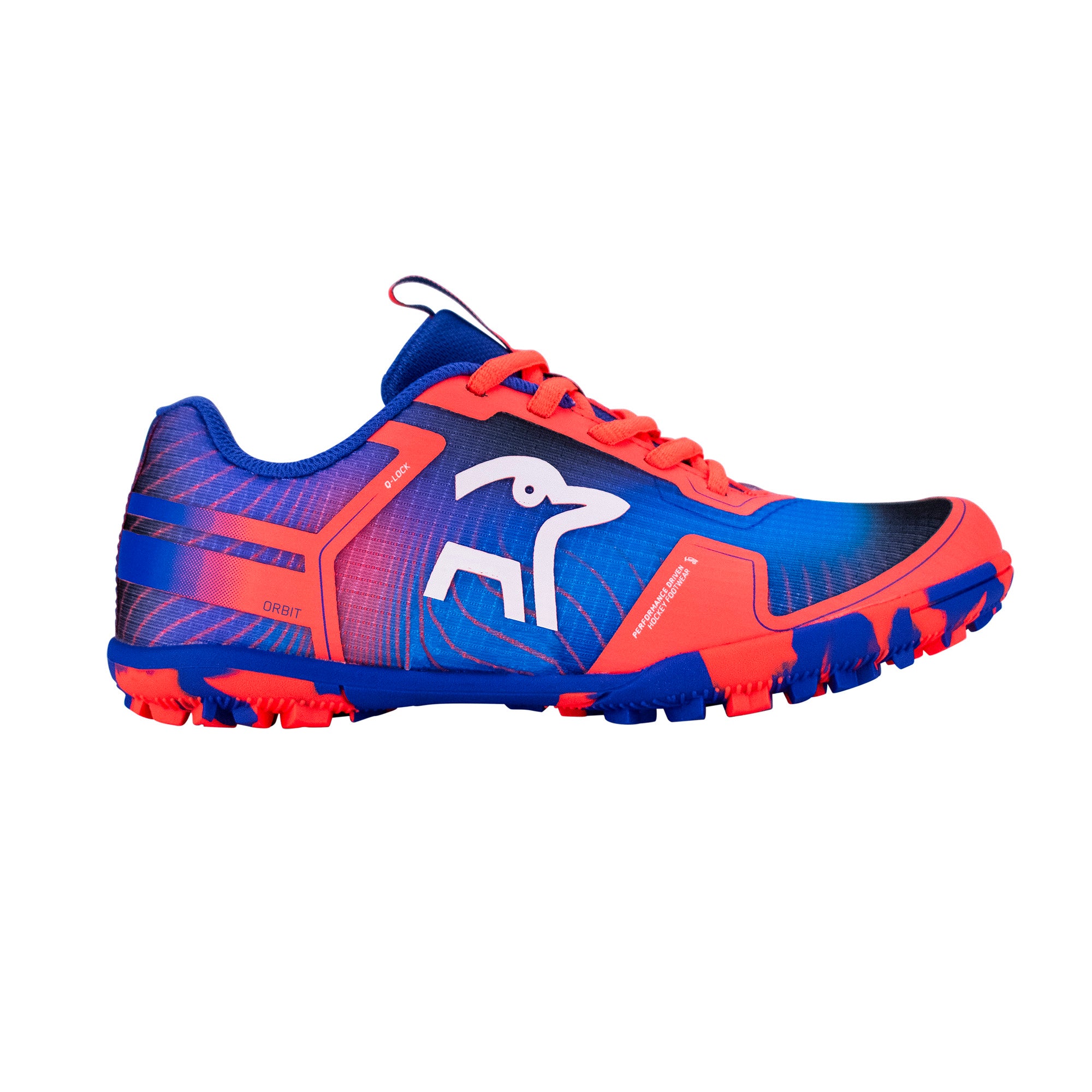 Orbit Junior Hockey Shoe Deep Blue/Coral