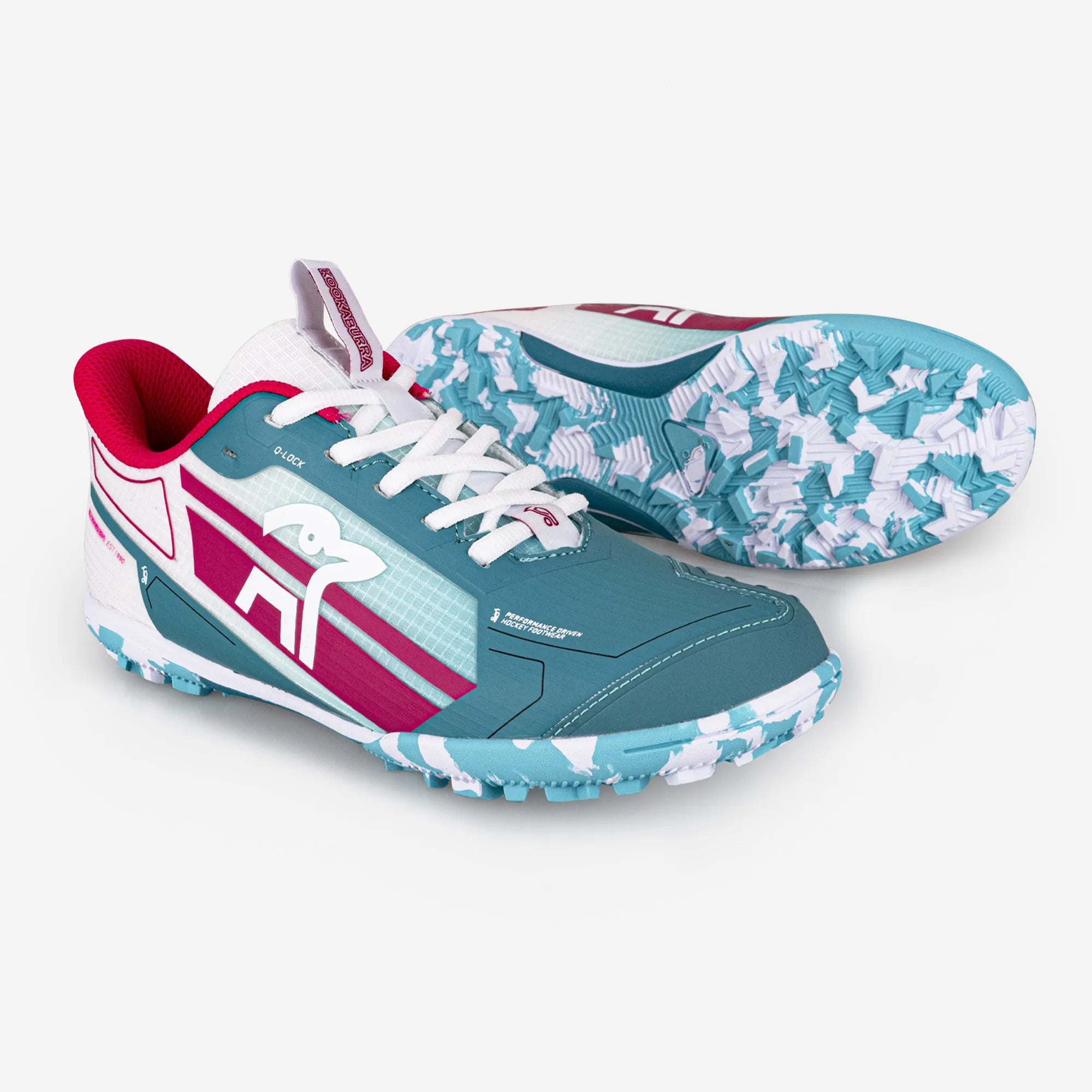 Kookaburra Orbit Hockey Shoe (Junior) (2025) - Mint/Pink