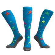 Hingly Star Disco Blue Socks