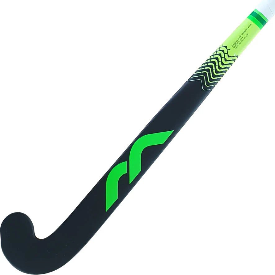Mercian Genesis W1 Junior Wooden Hockey Stick - Black/Green