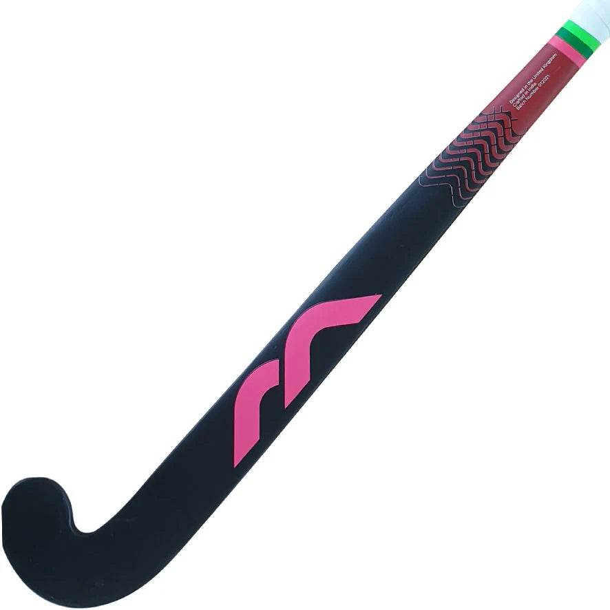 Mercian Genesis W1 Junior Wooden Hockey Stick - Black/Pink