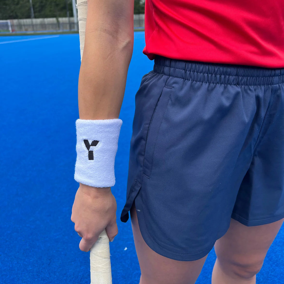 Y1 White Sweatband (2 Pack)