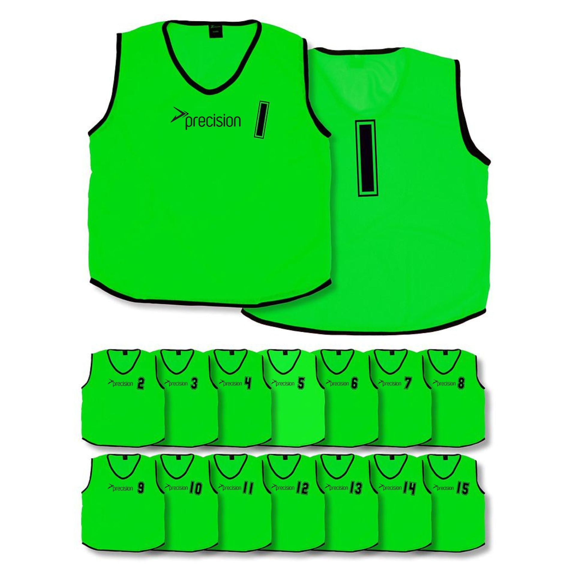 Precision (Pack of 15) Mesh Numbered 1 - 15 Training Bibs