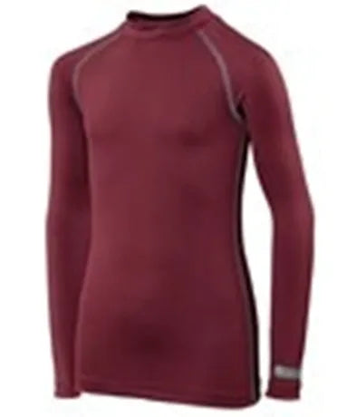 Rhino base layer Tops - Junior Maroon