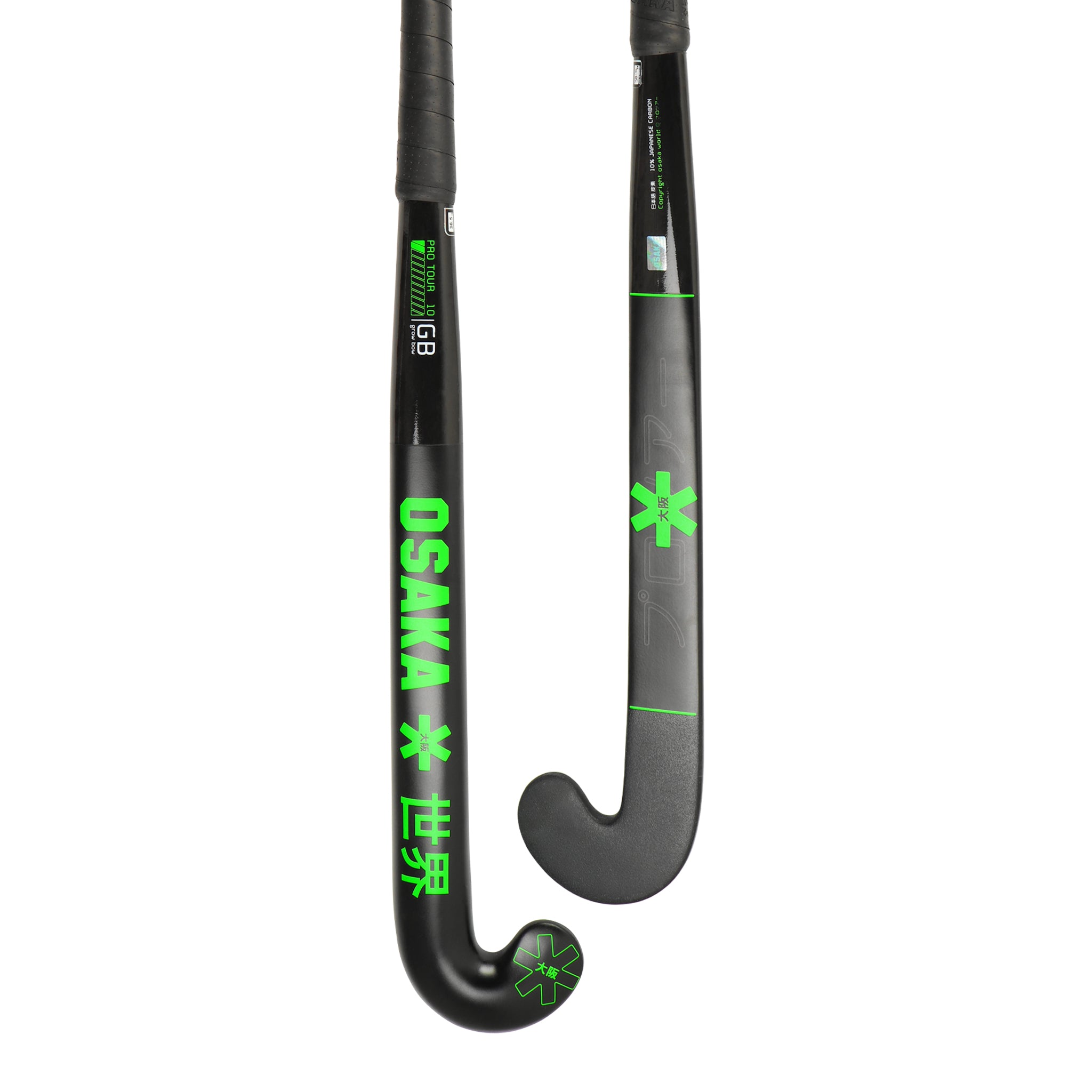 Osaka Field Hockey Stick PRO TOUR 10 - 2.0 GROW BOW ICONIC BLACK