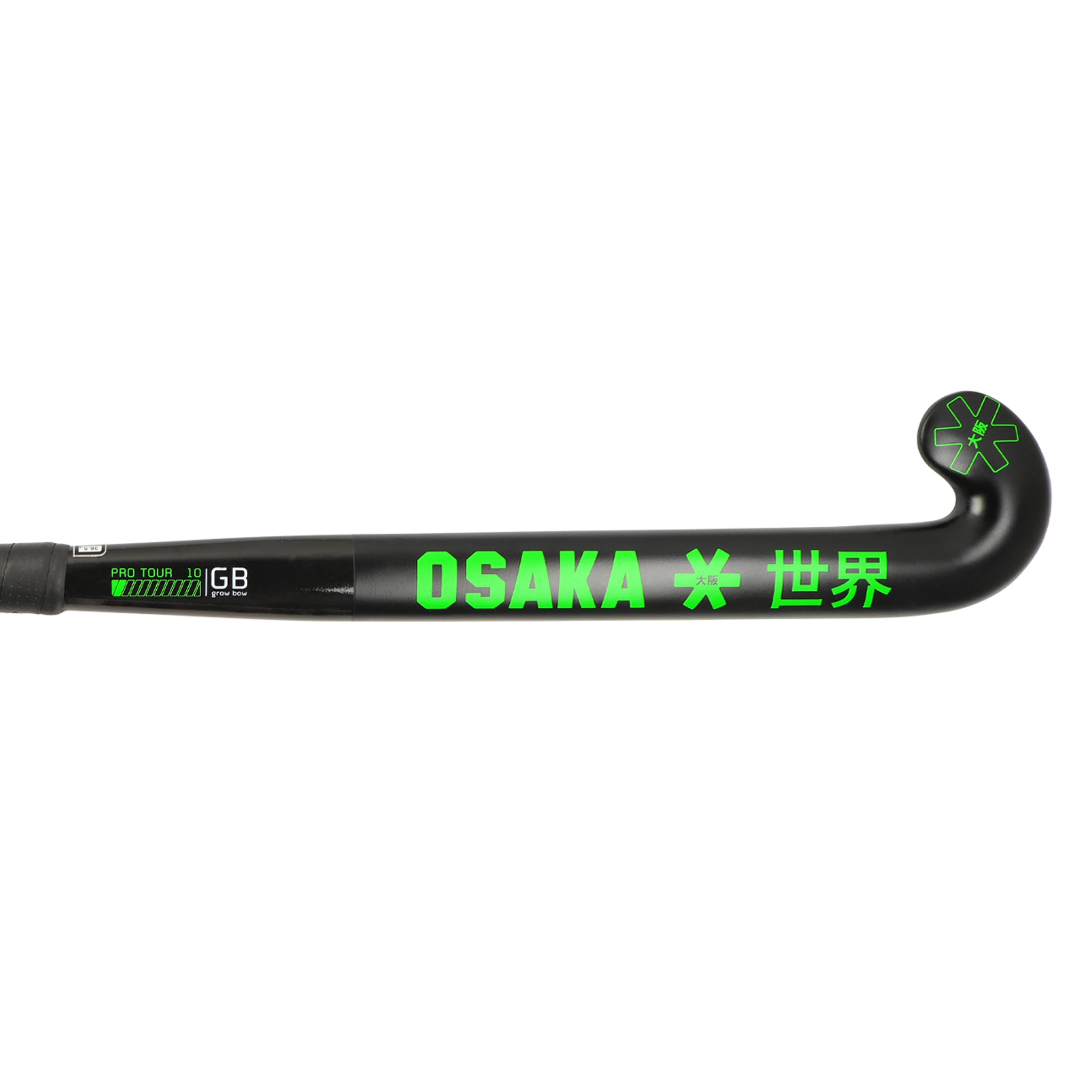 Osaka Field Hockey Stick PRO TOUR 10 - 2.0 GROW BOW ICONIC BLACK