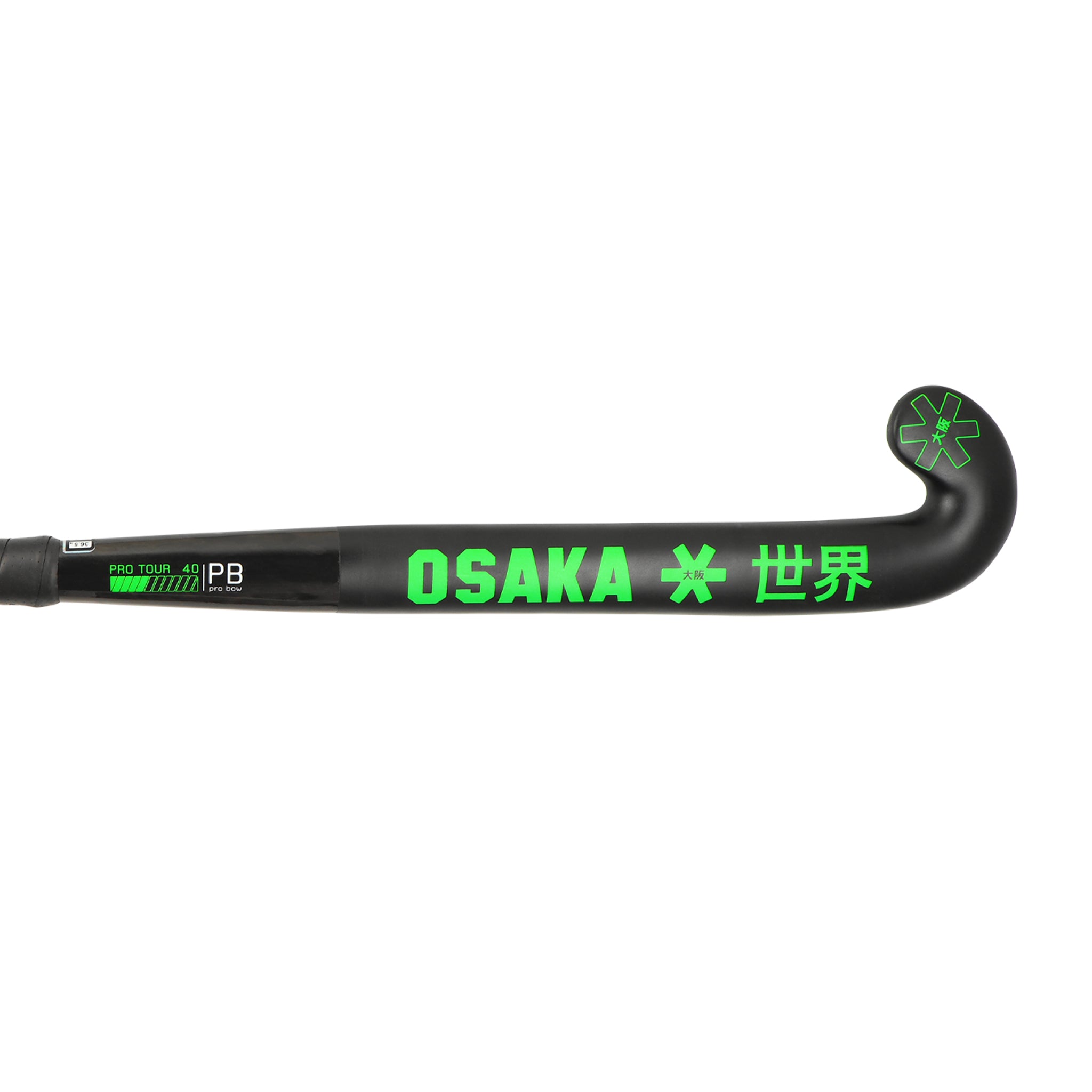 Osaka Field Hockey Stick Pro Tour 40 - Pro Bow | Iconic Black