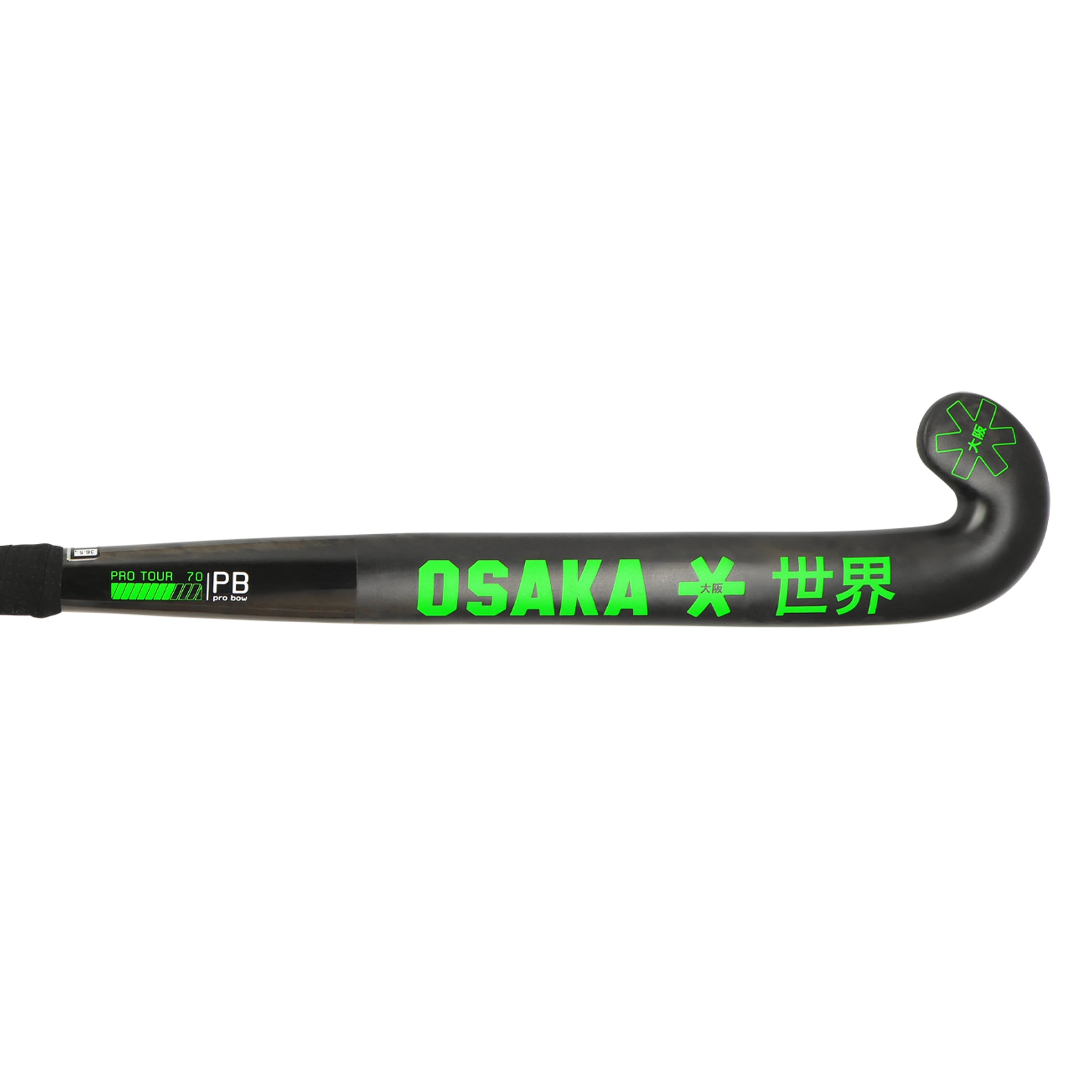 Osaka Field Hockey Stick Pro Tour 70 - Pro Bow | Iconic Black