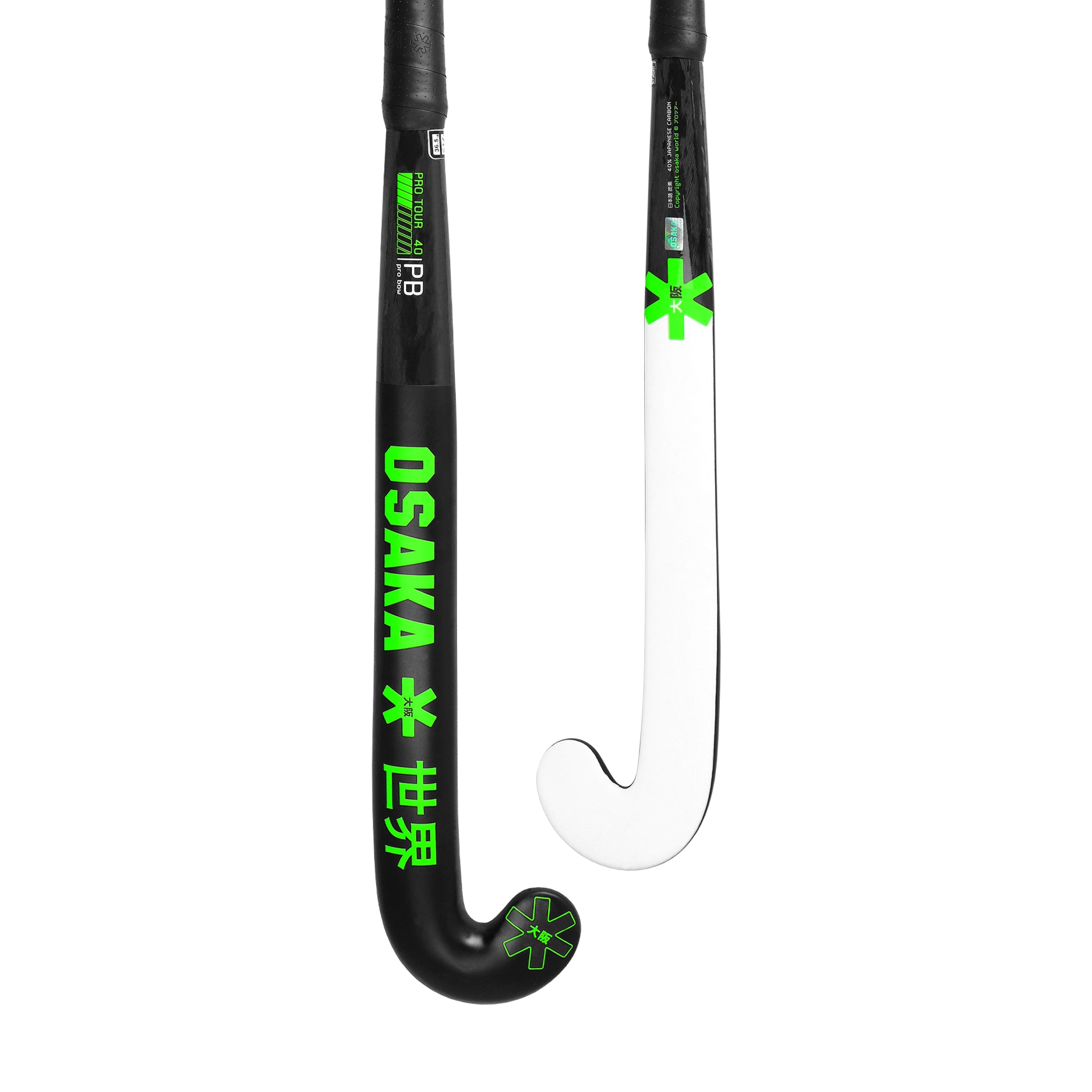 Osaka Field Hockey Stick PRO TOUR 40-PRO BOW-2.0 LTD WHITE ICONIC BLACK