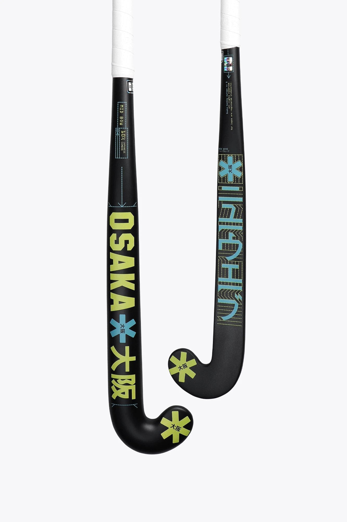 Osaka Field Hockey Stick MID BOW 10 SHARP GREEN-ORCHID