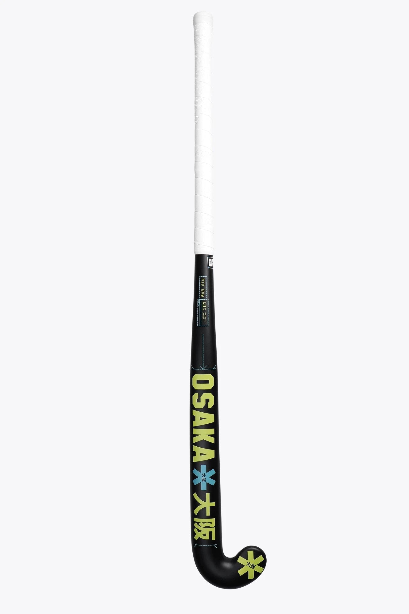 Osaka Field Hockey Stick MID BOW 10 SHARP GREEN-ORCHID