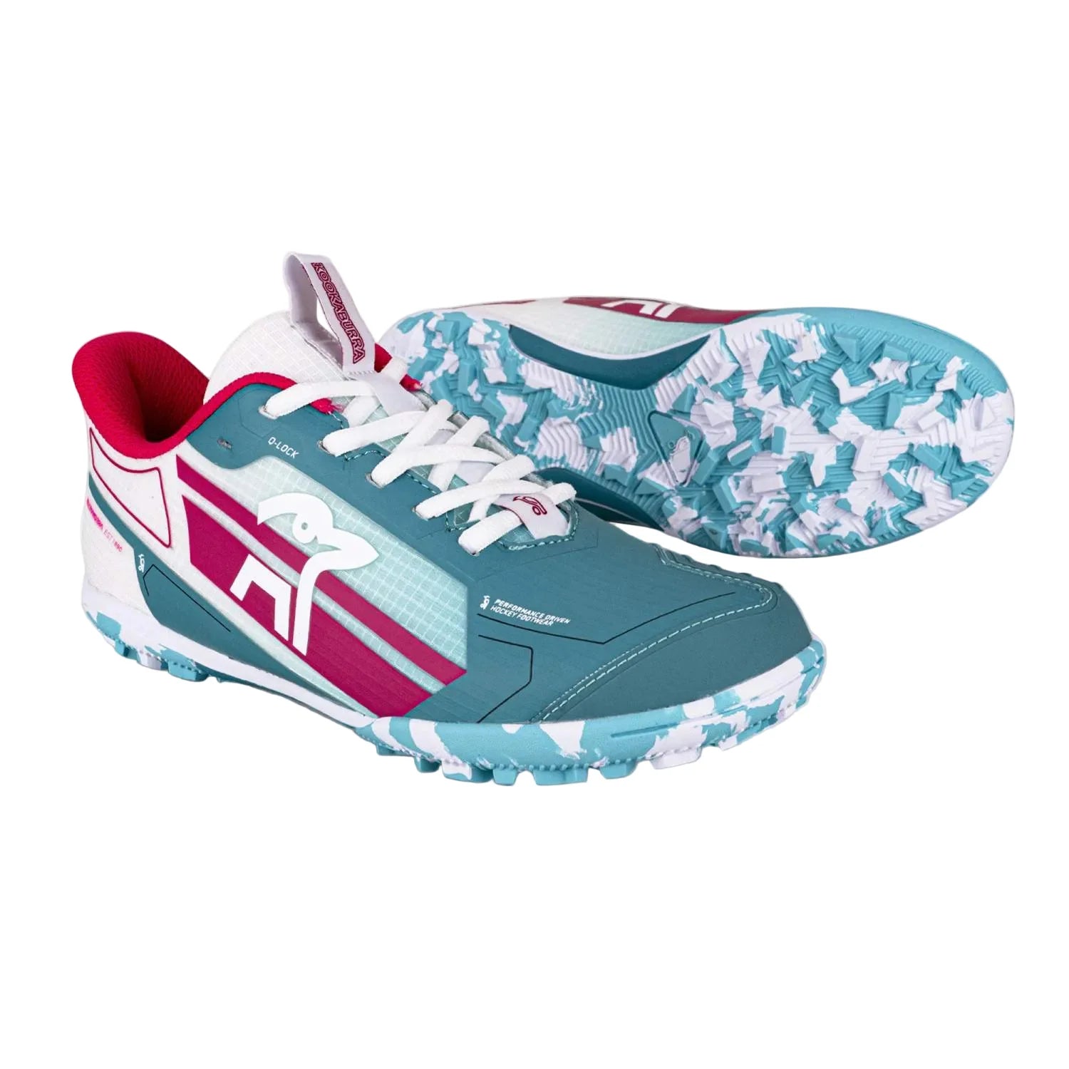 Kookaburra Orbit Hockey Shoe (Junior) (2025) - Mint/Pink