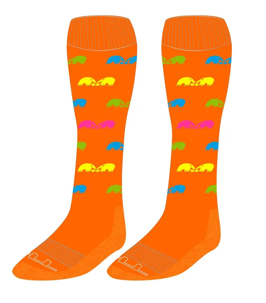 TK Socks Elephunk Neon Orange