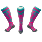 Hingly Zebra Pink/Mint Socks