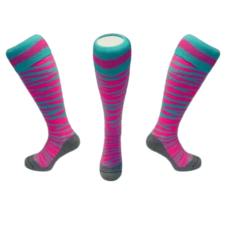 Hingly Zebra Pink/Mint Socks