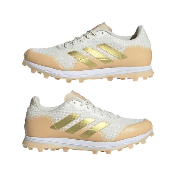 Adidas Fabela Zone Hockey Shoe (2025) - Champagne White