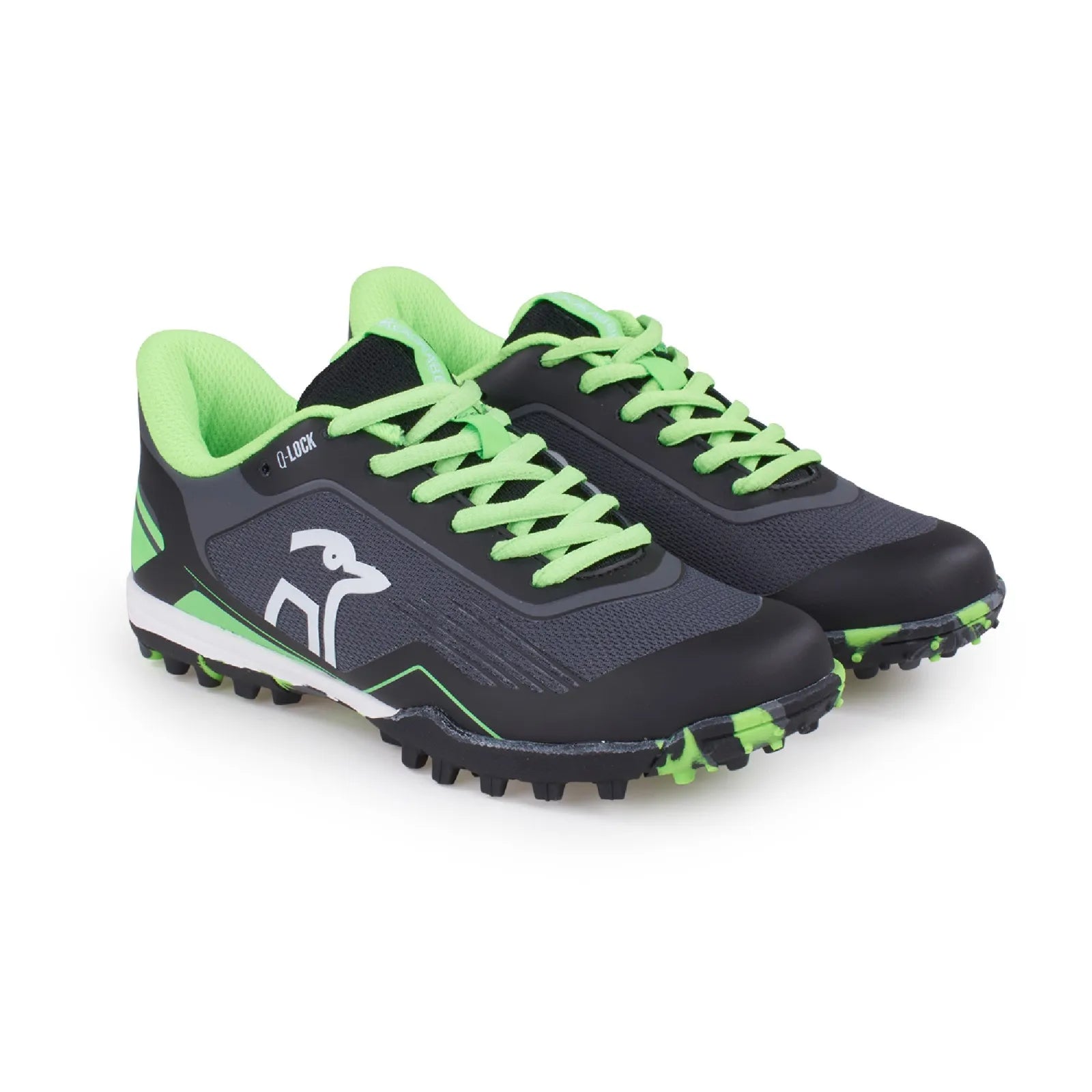 Kookaburra Orbit Black/Lime Hockey Shoe (Junior)