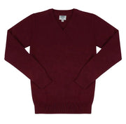 Laurel Hill Slim Fit V-Neck Sweater Maroon
