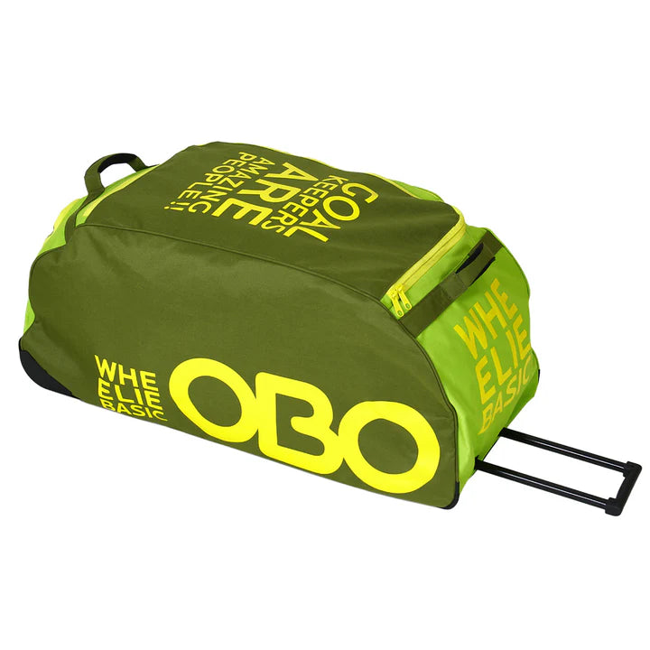 OBO Basic Wheelie Goalie Bag Green/Lime