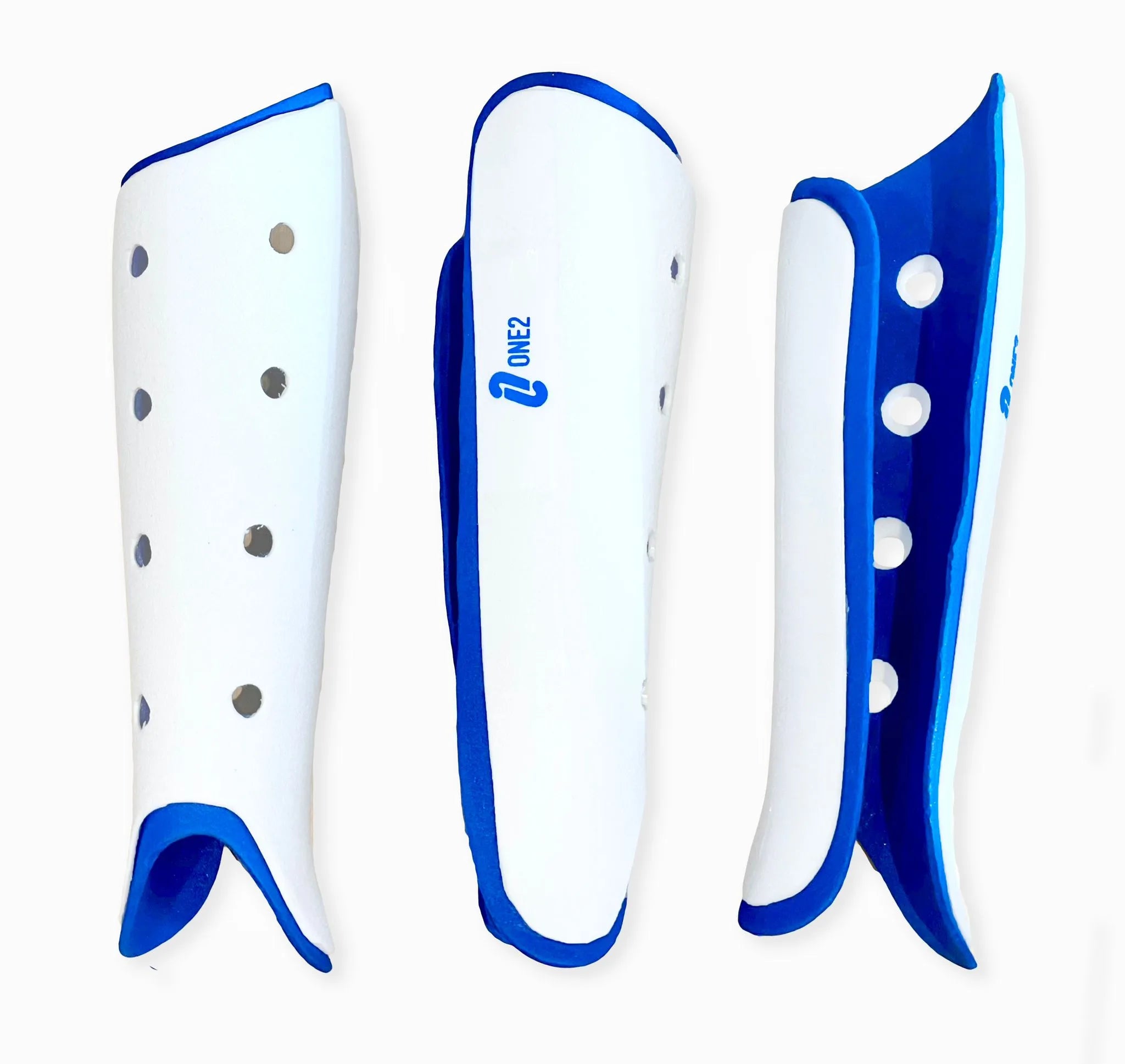 One 2 Shinguards Blue/White