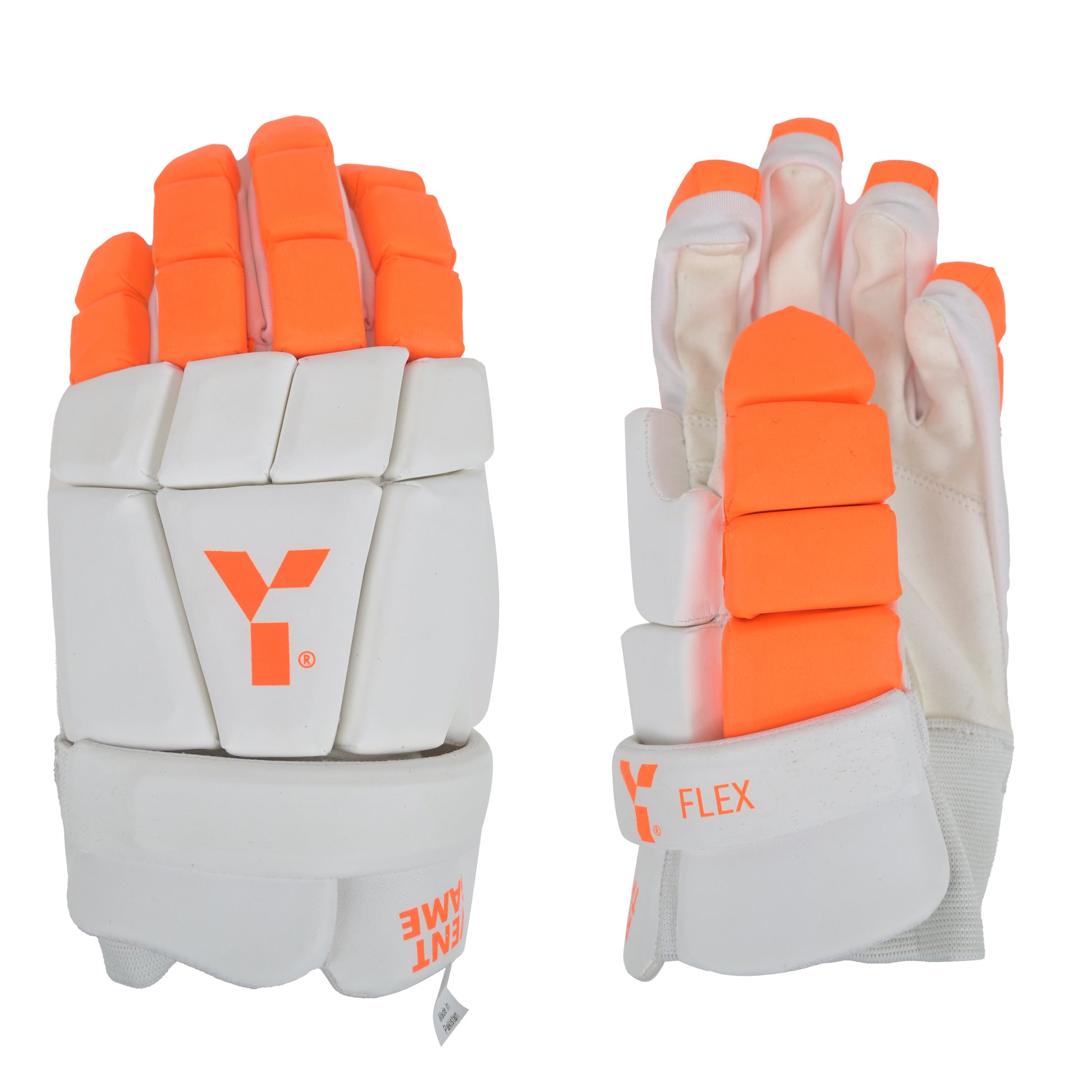 Y1 Indoor Flex Glove (White/Orange)