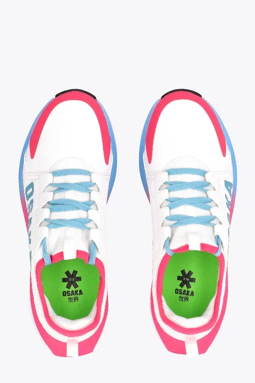 Osaka Kids Footwear Furo Play | WHITE-RETRO BLUE-RASPBERRY