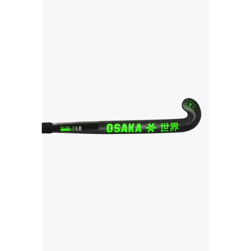 Osaka Field Hockey Stick Pro Tour 70 - Low Bow - LTD Edition White | Iconic Black